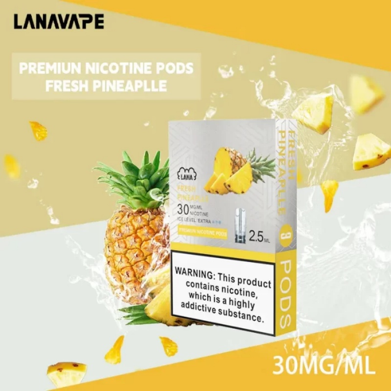 【鳳梨味】LANA電子煙透明發光煙彈 通用一代relx sp2s 台灣當天出貨