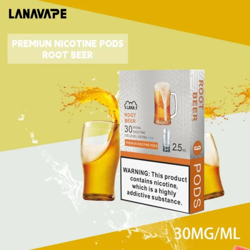 【沙士味】LANA電子煙透明發光煙彈 通用一代relx sp2s 台灣當天出貨